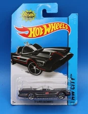 2013 Hot Wheels HW City Classic TV Series Batmobile 65/250 Black Diecast SEALED