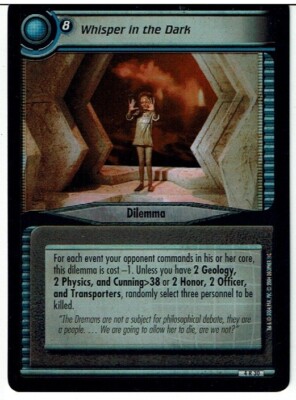 STAR TREK CCG 2E REFLECTIONS 2.0 FOIL CARD WHISPER IN THE DARK 4R30 ex