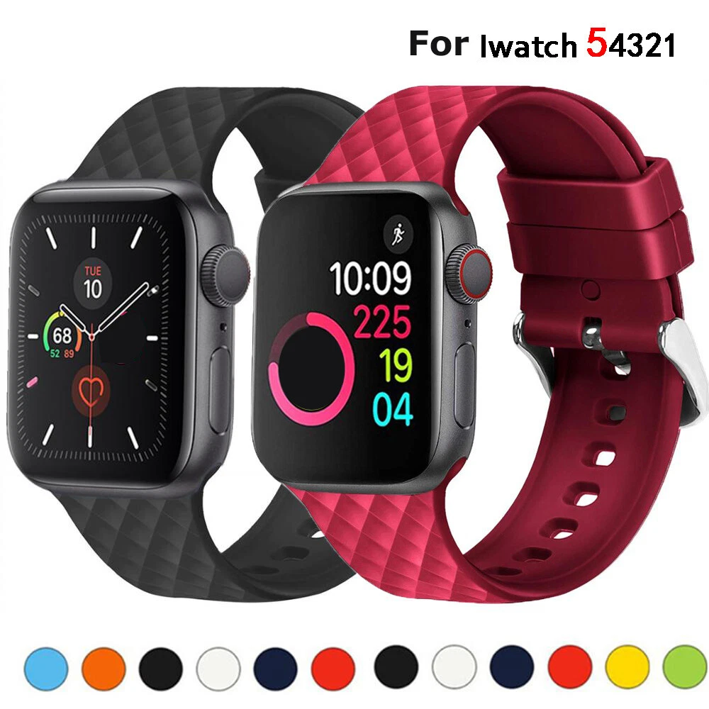 Correa De Silicona Para Apple Watch 5 Bandas 44mm 40mm iwatch 5 4 Bandas  38mm 42