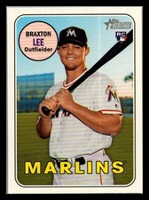 2018 Topps Heritage High Number Braxton Lee #506 Rookie RC