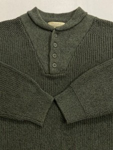 henley pullover sweater