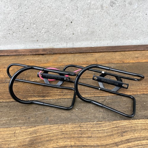 Vintage Blackburn USA Water Bottle Cage Set Road MTB Bike Black Eroica Pair A4 - Picture 7 of 10