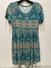 Long Yuan Women’s Summer Short Sleeve Casual Dress With Pockets Size Small 