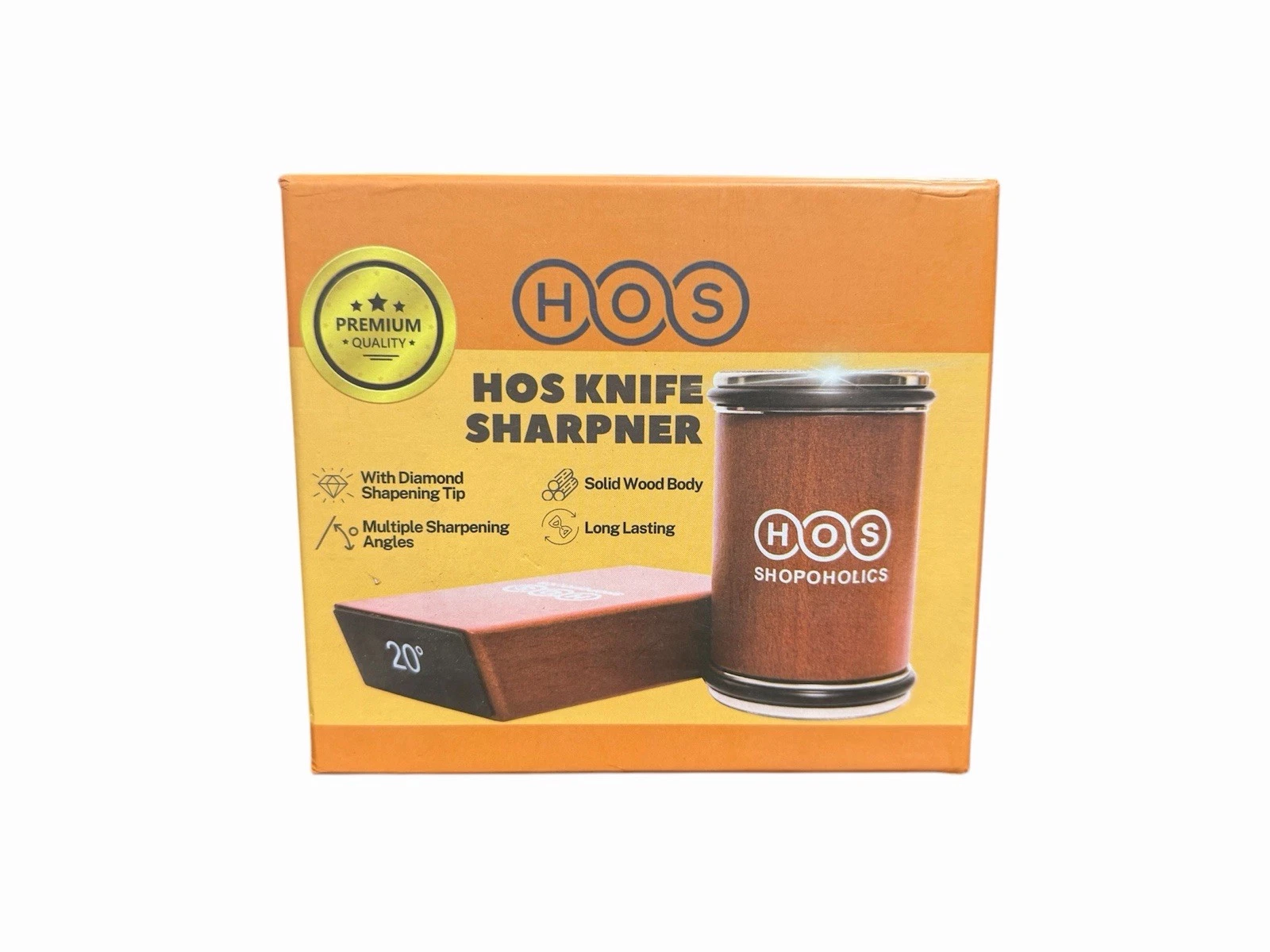 Rolling Knife Sharpener with 20 Degree Magnetic Angle Industry Diamonds