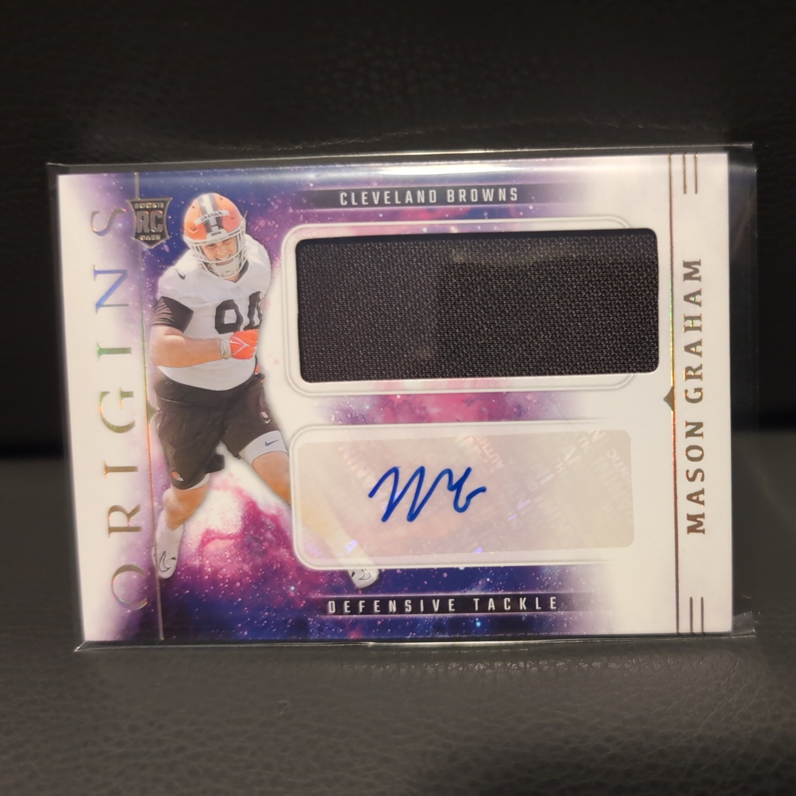 2025 Panini Origins Mason Graham Rookie Patch Auto RJJ-MGM Browns