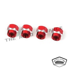 Hexagon Shape Red Car Wheel Tire Air Valve Caps Stem Dust Cover Hexagon Shape Red Car Wheel Tire Air Valve Caps Stem Dust Cover