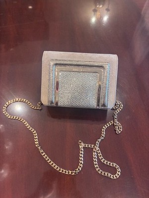 Jimmy Choo Glitter Suede Clutch or Crossbody