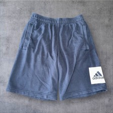 Adidas Men s S Navy Fleece Slash Pocket Drawstring Athleisure Active Gym Shorts