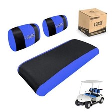 Golf Cart Seat Covers for Yamaha G2 G8 G9 G16 G19 G22  Club Car DS Black/Blue