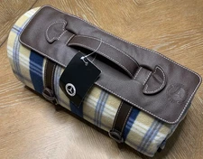 Authentic Mercedes Benz Classic Check Picnic Blanket With Hologram