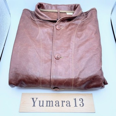 LEVI'S Menlo Cossack Leather Jacket Brown Albert Einstein | eBay