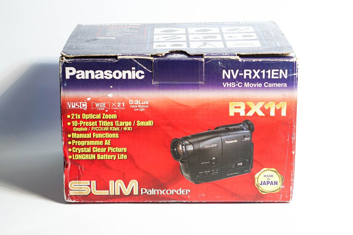 Panasonic NV-RX11 VHS-C Camcorder | BOXED Complete Set | 21x Zoom