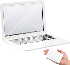 Jetec Mini Cat Laptop Toy Pocket Mirror Cat Laptop 3.7 X 2.5 Inch Tiny Fake Comp