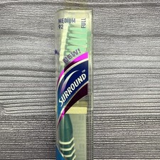 Mentadent 92 Toothbrush Medium Full Head Wraps  Surround Bristles Flexible GREE