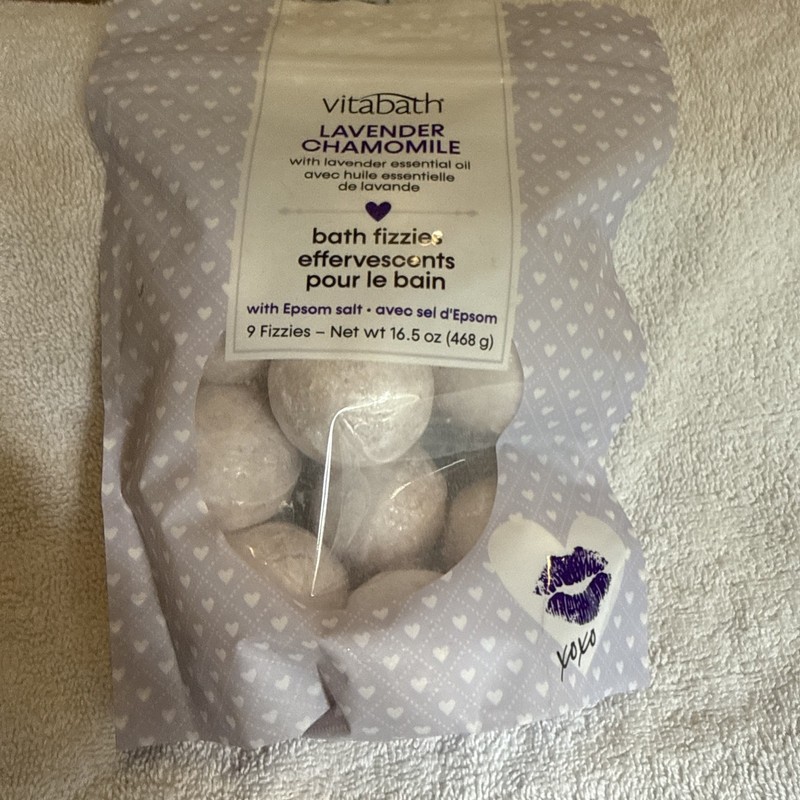 Vitabath Lavender Chamomile Bath Fizzies 9 Pack
