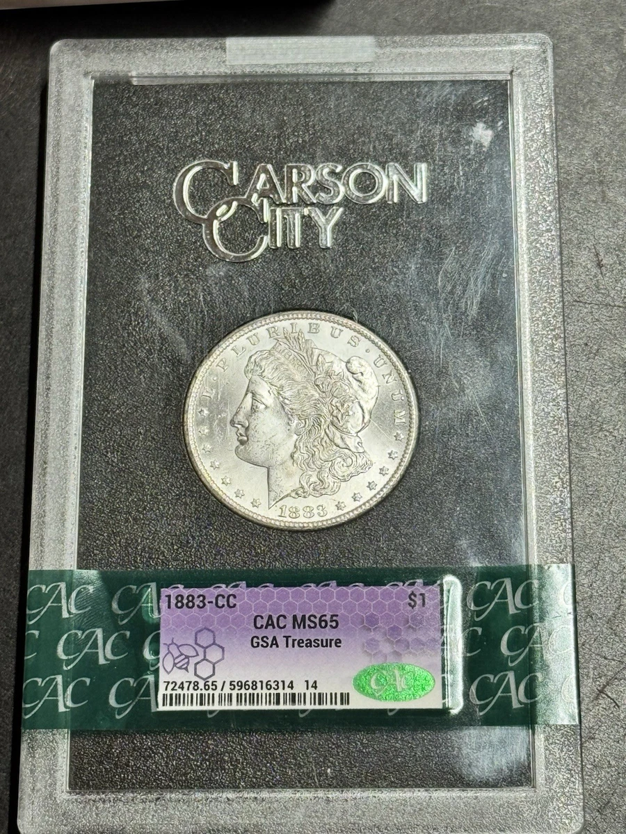 Carson City Grade MS 65 1883 Year Morgan US Dollars (1878-1921