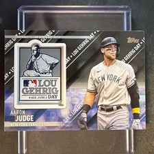 2022 Topps Update Special Event Patches Black SEP-AJ Aaron Judge 079/199