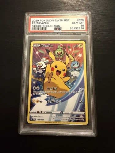 POKEMON XY BLACK STAR PROMO PIKACHU #SWSH020 PSA 10 GEM MINT Rare