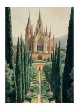 ILYUFO Diamond Art Kits for Adults Castle DIY Diamond Painting