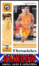 2021 Panini Chronicles Draft Picks #20 Jaden Springer Tennessee Volunteers