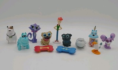 Lot Of 12 Disney Junior Puppy Dog Pals 1-3'' Figures Toys Cake Toppers