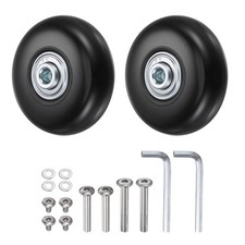 Luggage Suitcase Replacement Wheels, 50x18mm Rubber Swivel Caster Bearings Re...