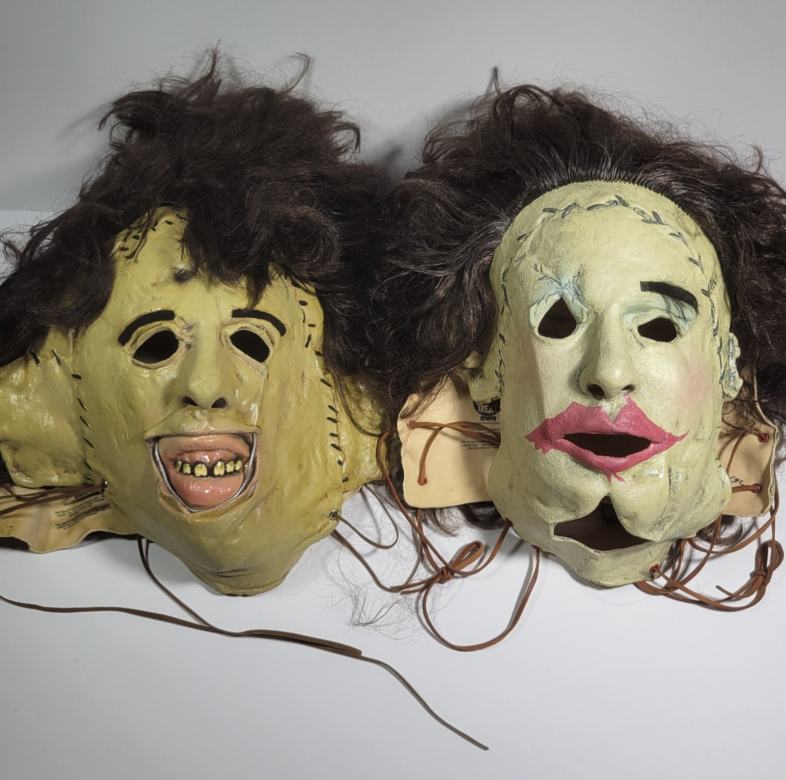 Lot of 2 Trick Or Treat Studios Leatherface Mask The Texas Chainsaw Massacre