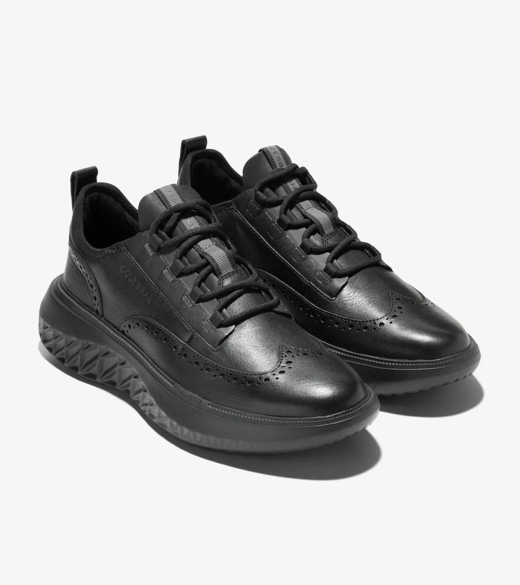 【人気】COLE HAAN ZEROGRND WFA スニーカー レザー 黒 NEW Cole Haan Zerogrand WFA Leather Wingtip Oxford Men's Size 10.5
