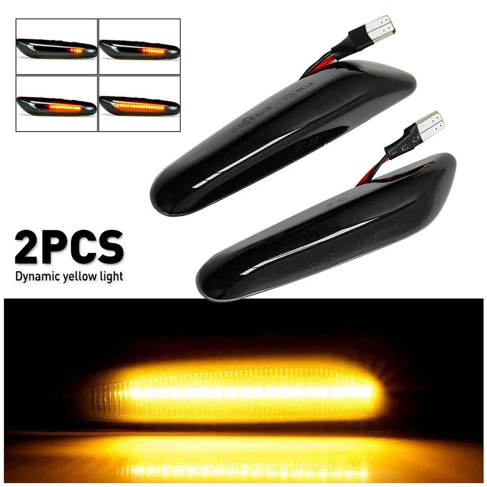 Juego de 2/3 luces de señalización delanteras laterales parachoques par izquierdo derecho para BMW E82 E88 E90 Foto 4 de 4