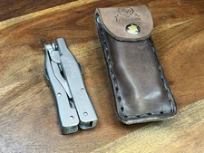 NEW Custom HEAVY DUTY MOLLE Thick Leather TACTICAL Sheath for the BUCKTOOL 360