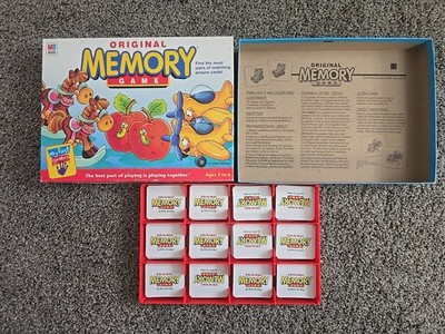 Milton Bradley Original Memory Game 1990 Missing 1 Card Vintage