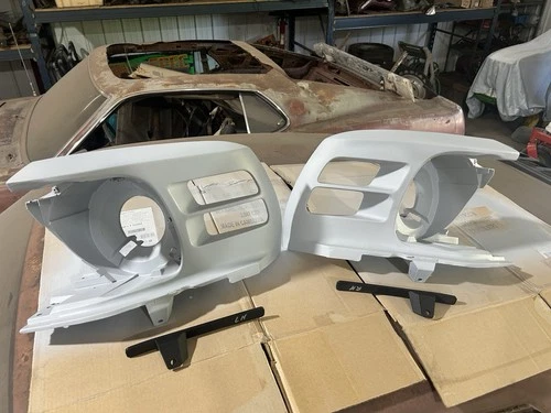 1969 1970 MUSTANG MACH 1 HEADLIGHT BUCKET FENDER EXTENSION VALANCE REPAIR TABS