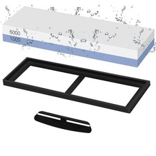 Double Sided Whetstone Knife Sharpener Water Wet Stone Sharpening Kitchen