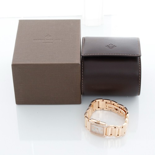 Patek Philippe Twenty-4 4908-11R Ladies 18k Rose Gold Watch W/Patek Philippe Box