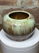 Vintage Studio Pottery Drip Glaze Bowl Signed Remael 53/5 Mid Century