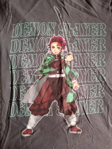 DEMON SLAYER GREY XS T-SHIRT - Picture 2 of 5