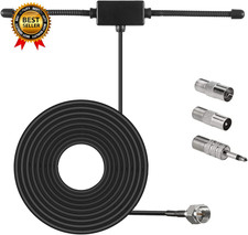 FM Radio Antenna Adhesive Mounting FM Radio FM Dipole Antenna for Stereo Receive