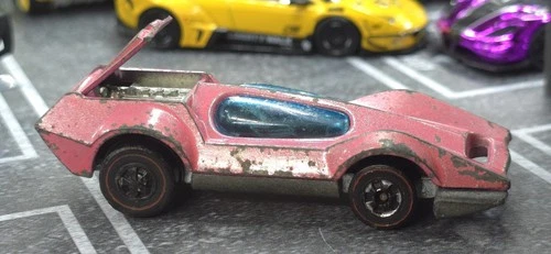 Hot Wheels Redline Bugeye Vintage 1970 Pink Made in United States AS IS (17)