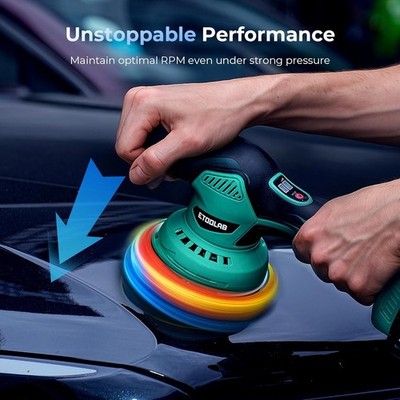 ETOOLAB Cordless Car Buffer Polisher, 6 Inch Car Detailing Kit