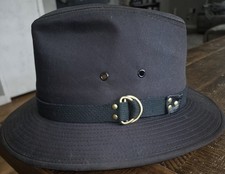Dorfman Pacific Headware Black Fedora Hat Large Made In Sri Lanka