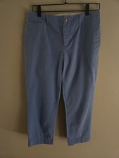 Ralph Lauren Sport Vintage Womens Classic Chino Pants Size 6 Blue 100 Cotton
