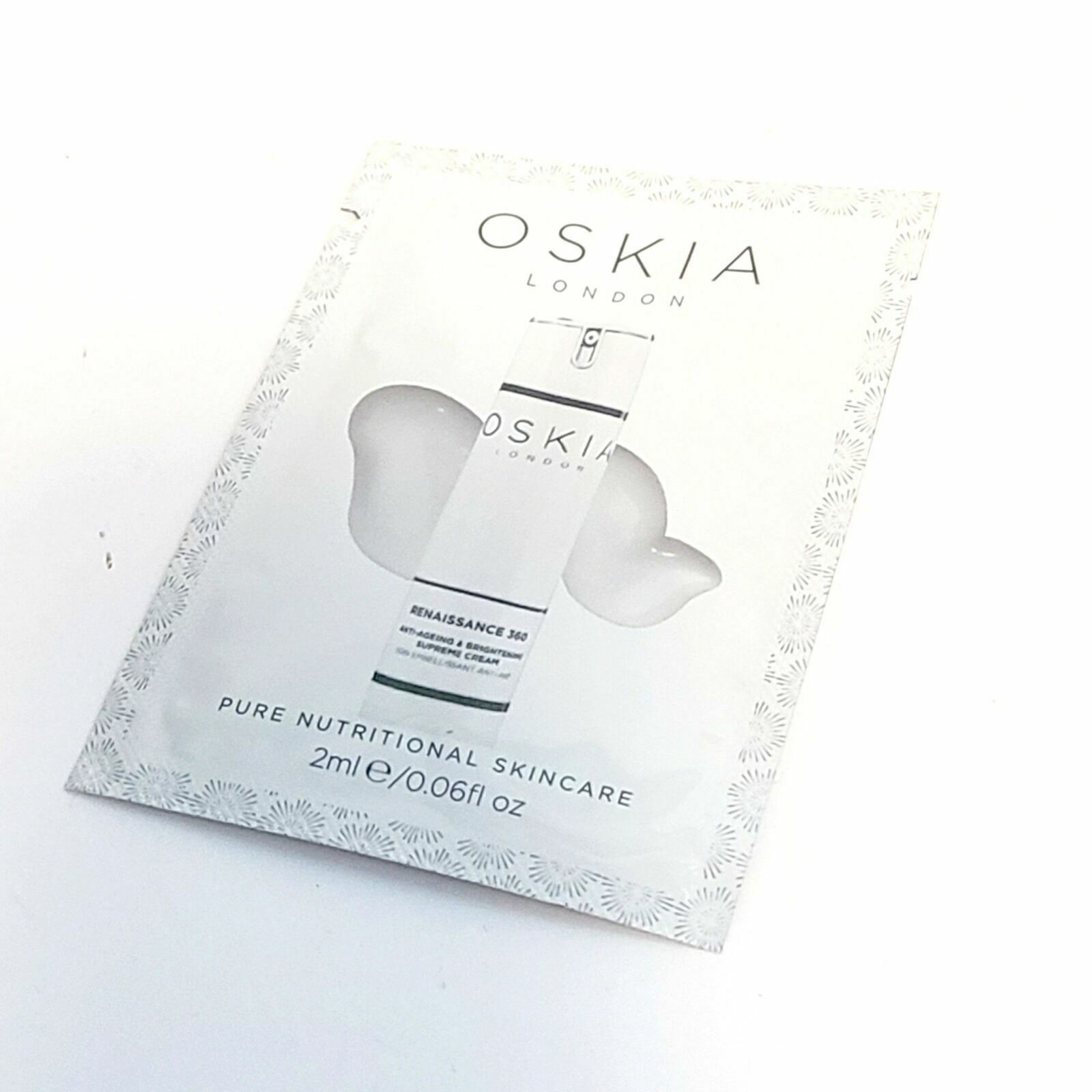 OSKIA Renaissance 360 Антивозрастной + Осветляющий крем высшего качества, 0,06 жидких унций, 2 мл