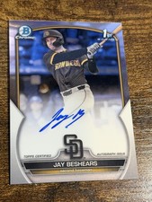 JAY BESHEARS 2023 Bowman Draft #CDA-JBE 1st Chrome Auto