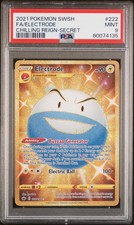 2021 ELECTRODE 222 PSA 9 CHILLING REIGN POKEMON SWORD & SHIELD CHILLING REIGN #2