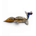 Vintage 1950s Murano Glass Fox Figurine