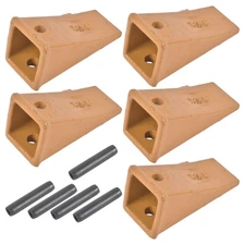 5* X156 X156S Dirt Teeth Bucket Teeth / Tooth with P156 Roll Pins Alloy Steel