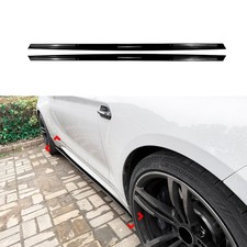 Paar Seitenschweller Seitenbretter Schwarz Gl�nz f�r BMW M2 F87 2016-2021