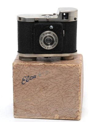 Vintage Elop Elca Camera w. Anastigmat Elocar 4,5/3,5cm original boxed full wor