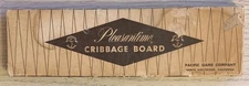 Pacific Game Company - Pleasantime Cribbage Board - Vintage Wooden Board