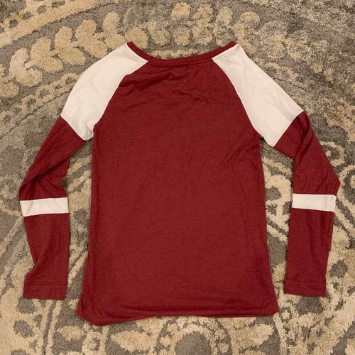 Temple Owls NCAA x Colosseum L/S Routine Raglan Henley Shirt Women's Size Medium - Picture 5 of 5